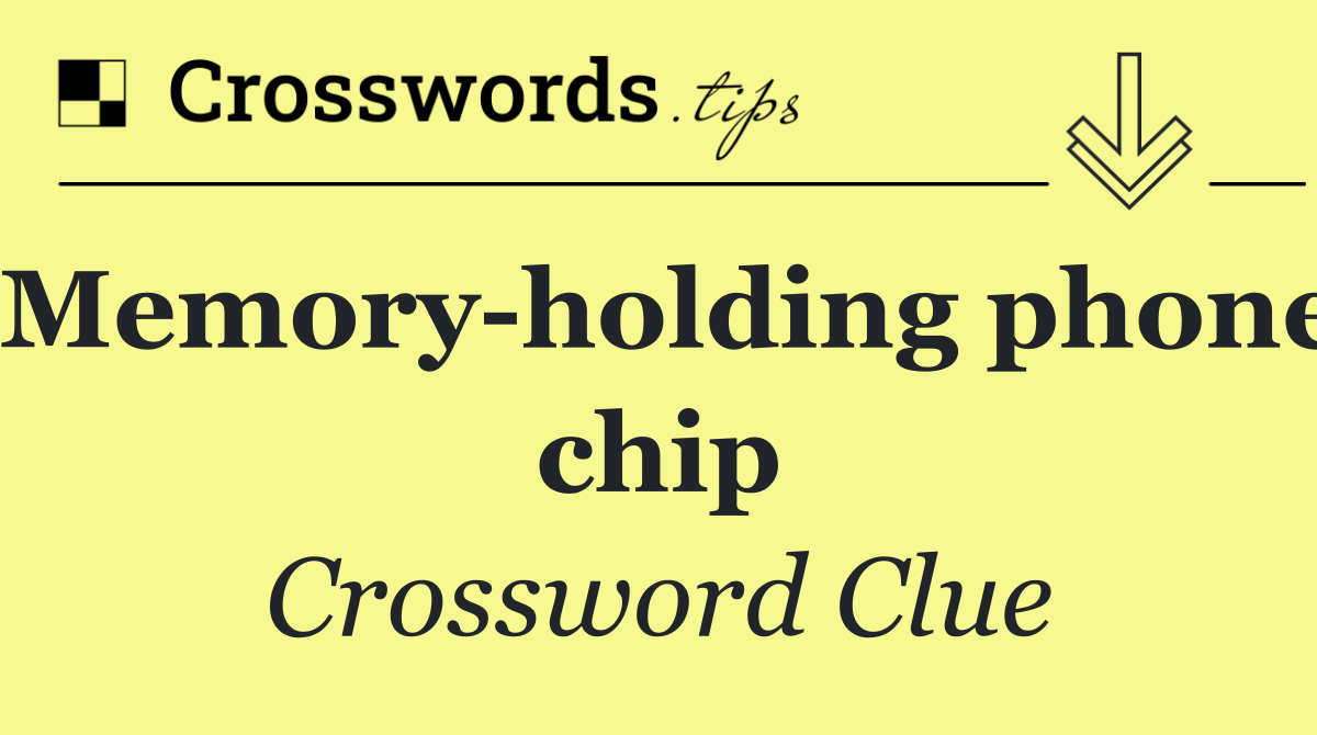 Memory holding phone chip