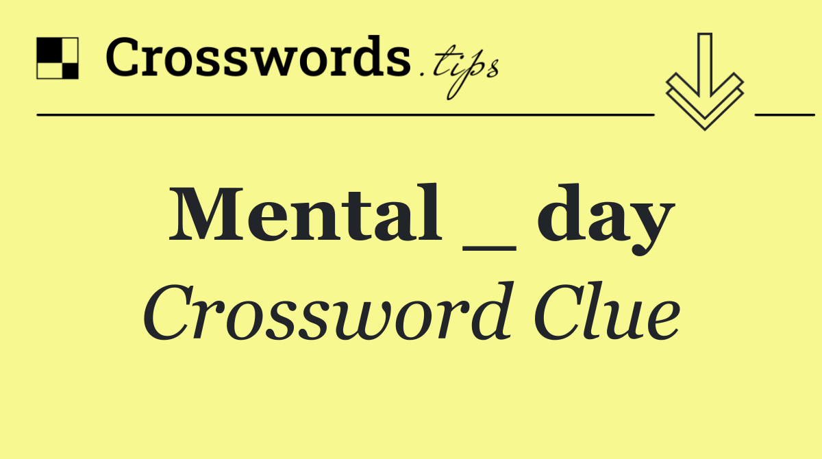 Mental _ day