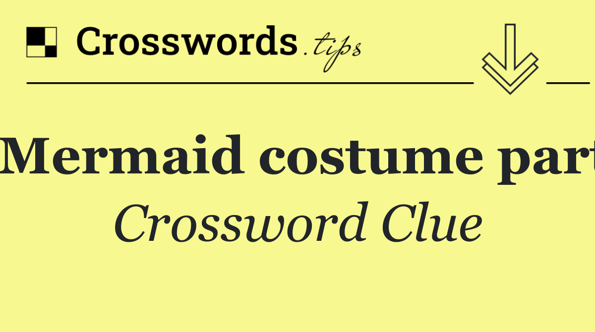 Mermaid costume part