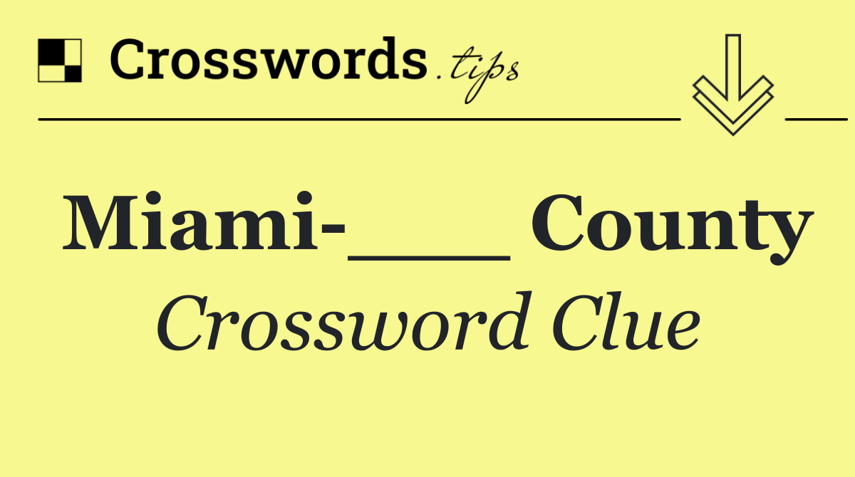 Miami ___ County