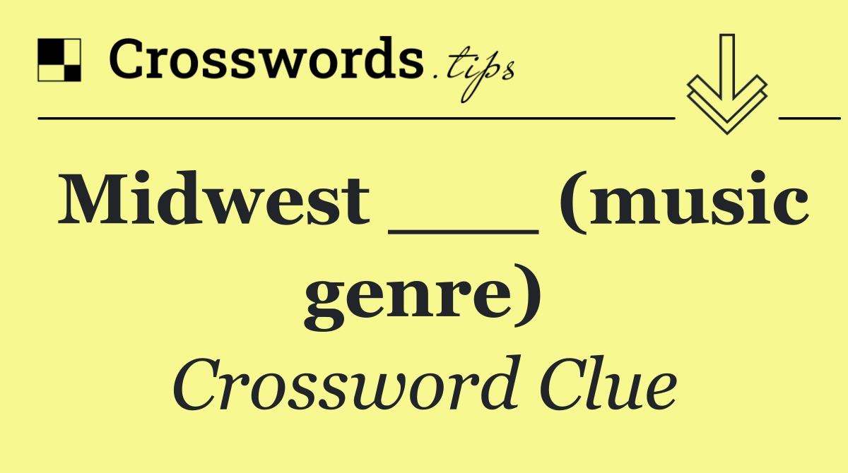 Midwest ___ (music genre)