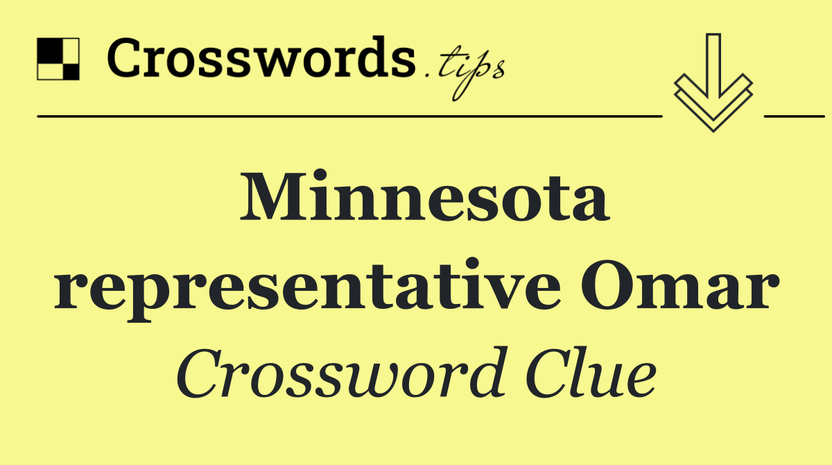Minnesota representative Omar
