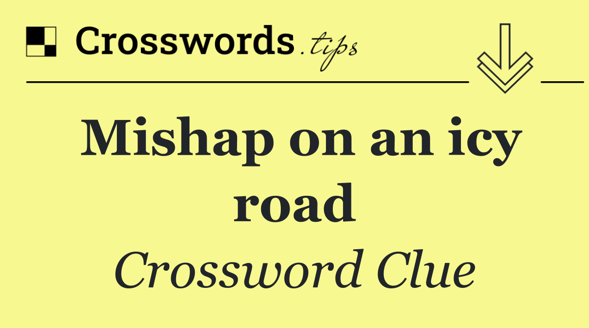 Mishap on an icy road