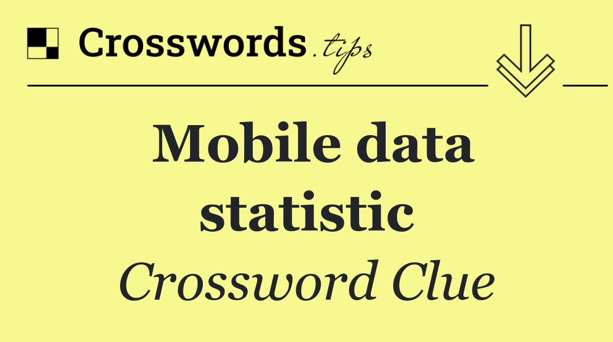Mobile data statistic