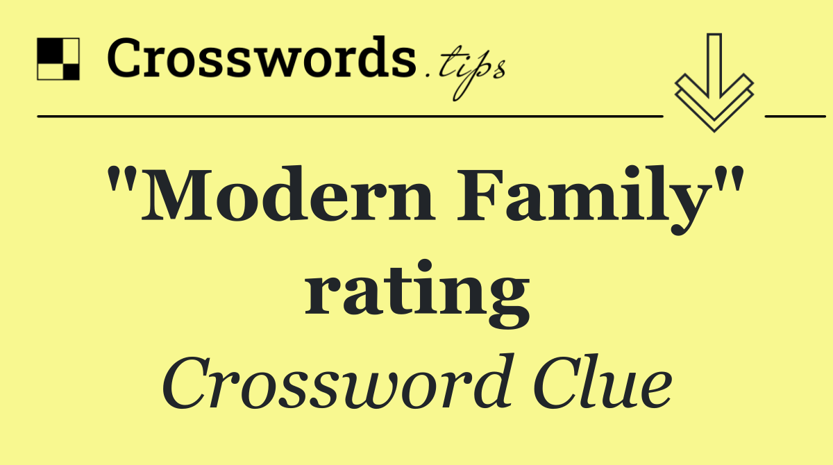 "Modern Family" rating