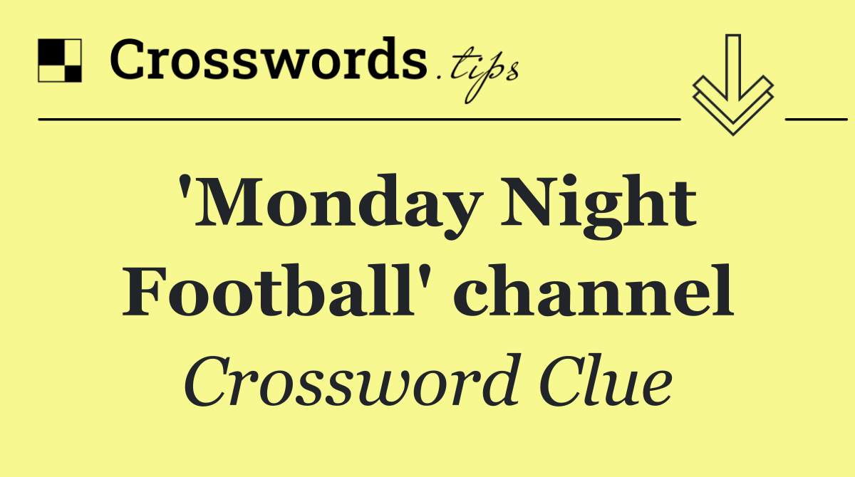 'Monday Night Football' channel