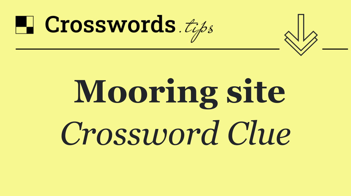 Mooring site