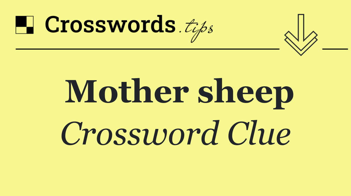 Mother sheep