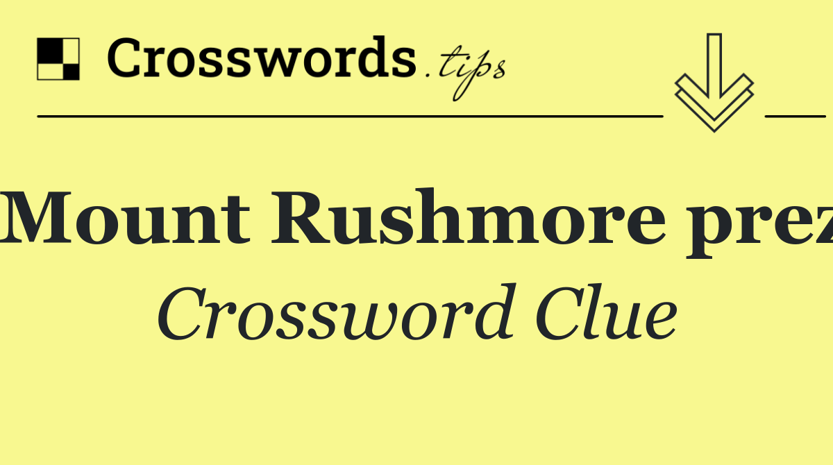 Mount Rushmore prez