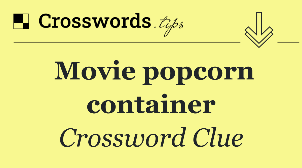 Movie popcorn container