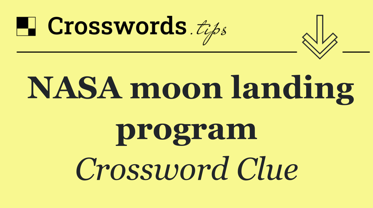 NASA moon landing program