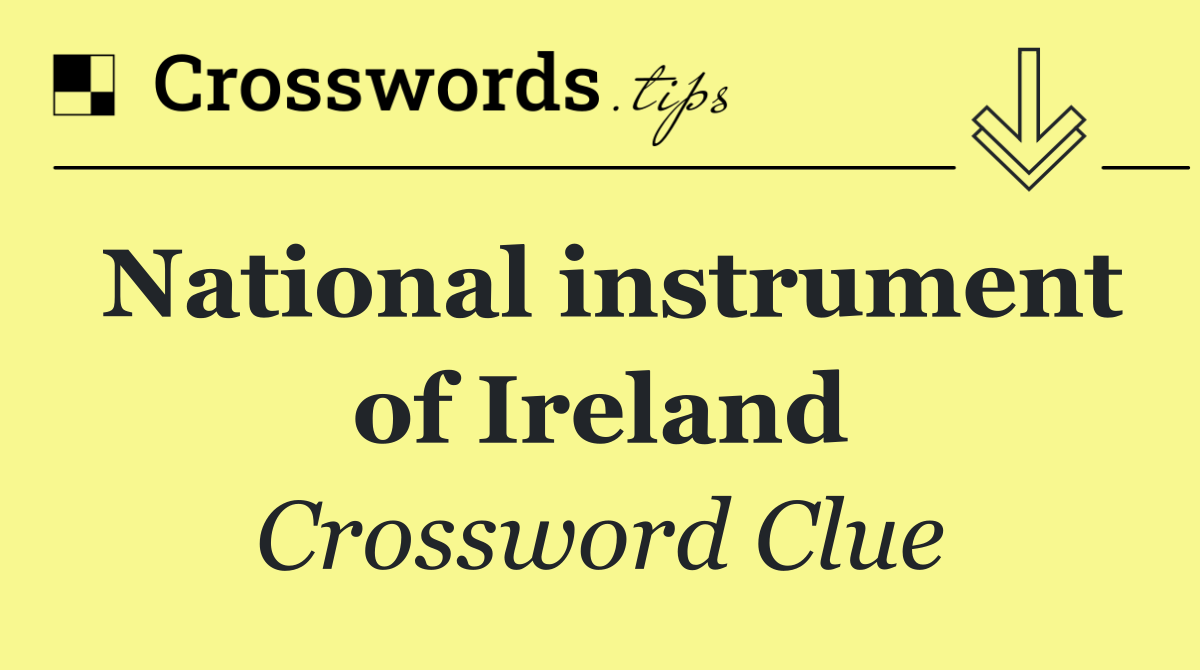 National instrument of Ireland