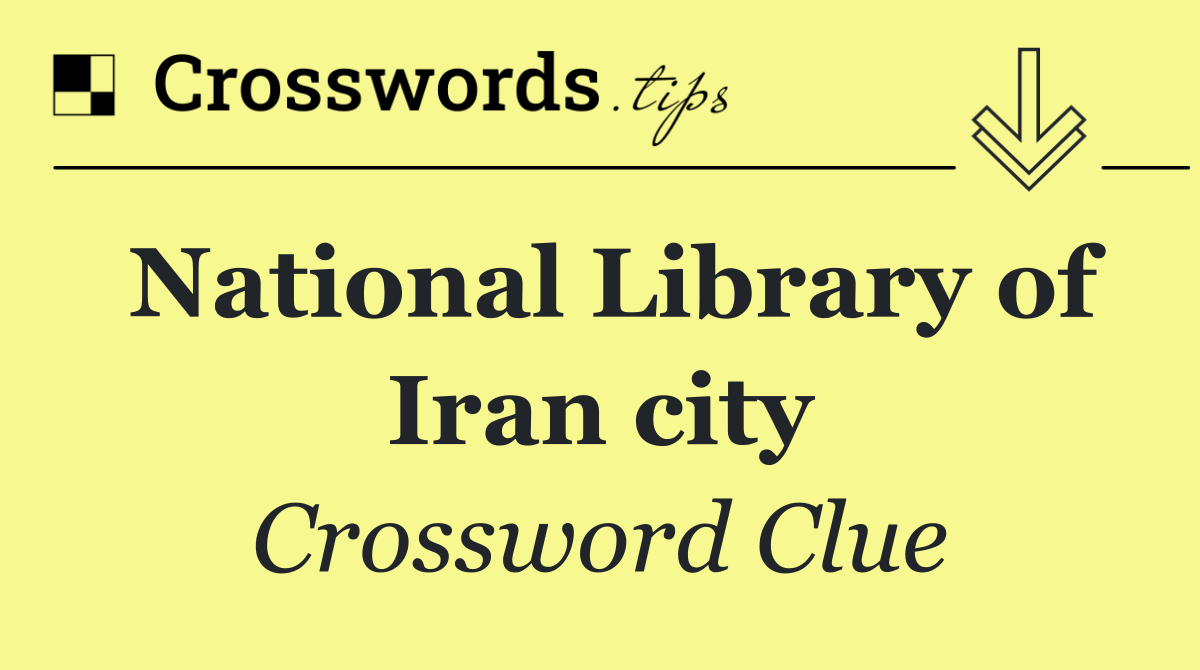 National Library of Iran city