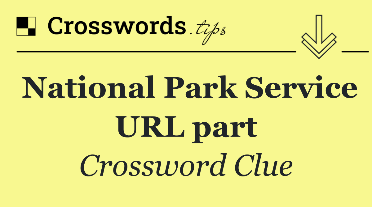 National Park Service URL part