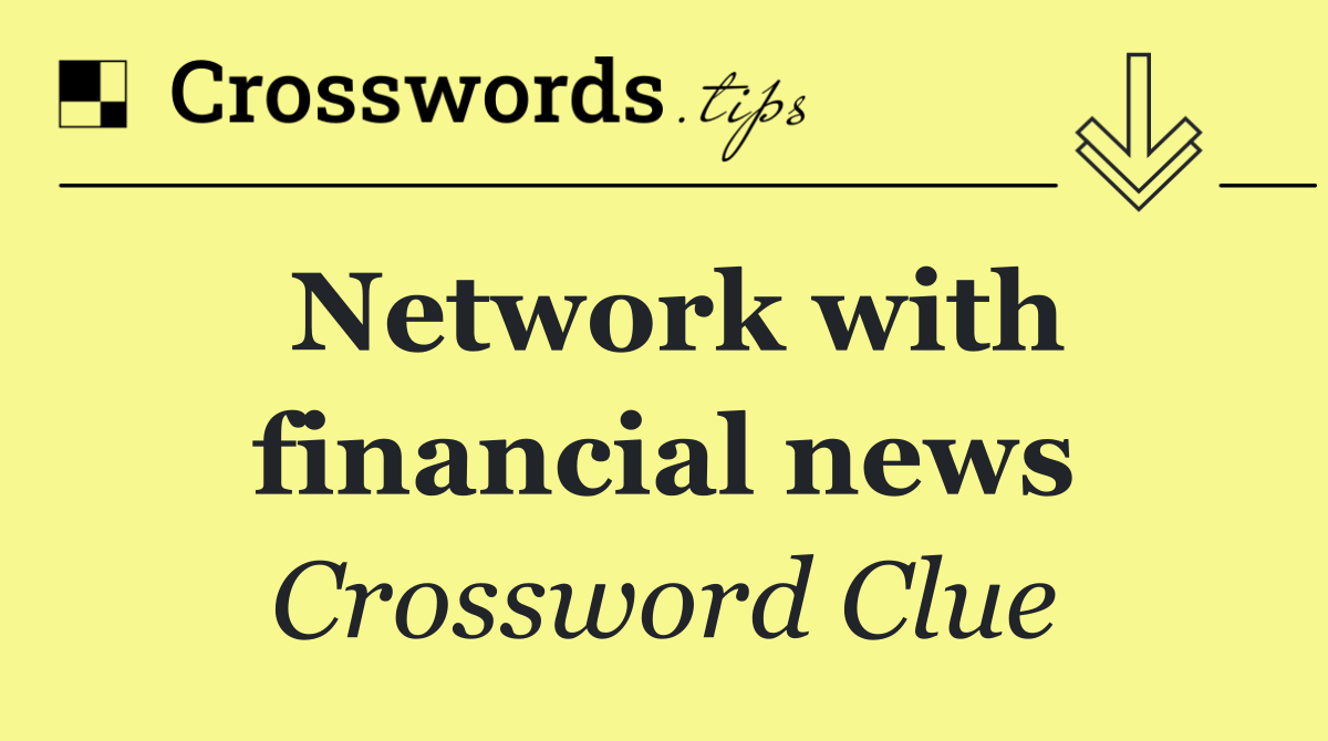 Network with financial news