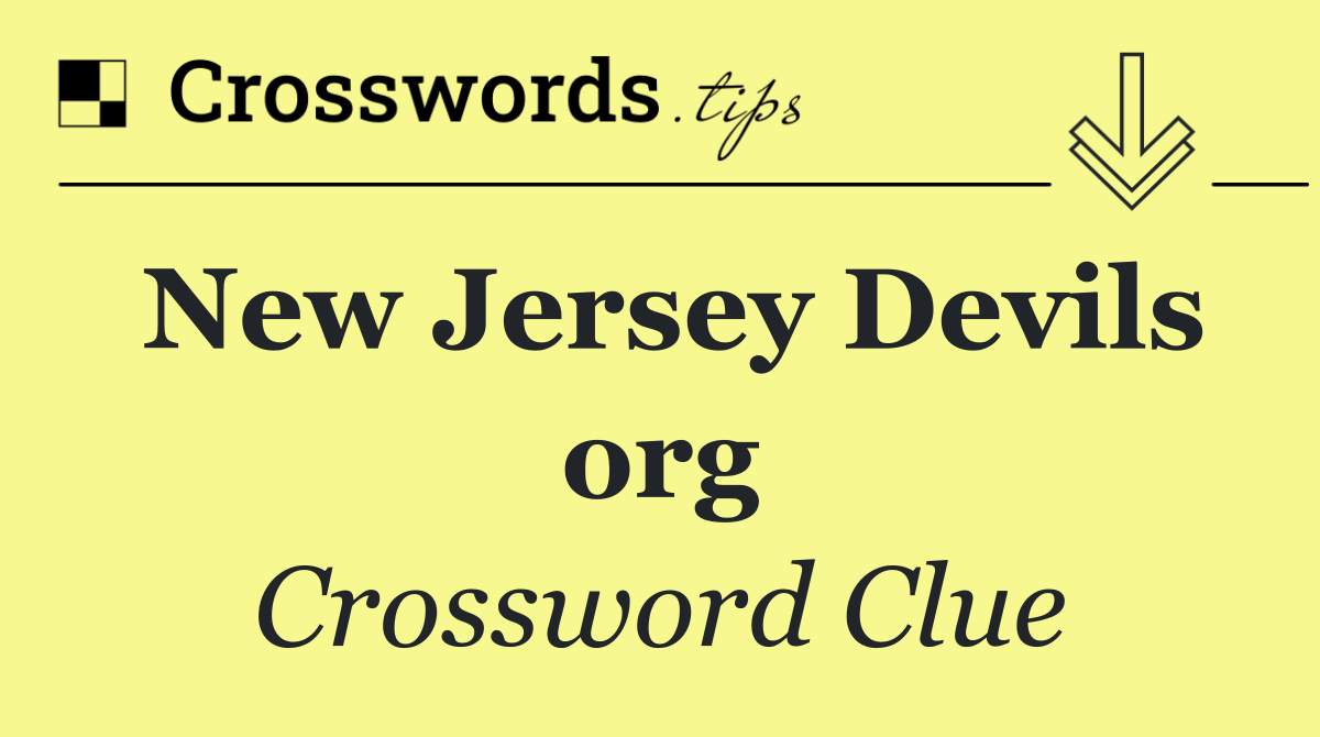 New Jersey Devils org