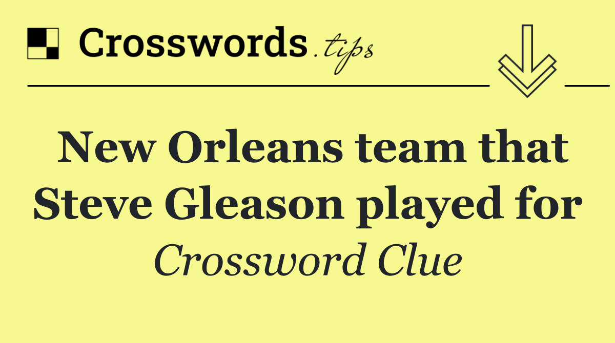 New Orleans team that Steve Gleason played for