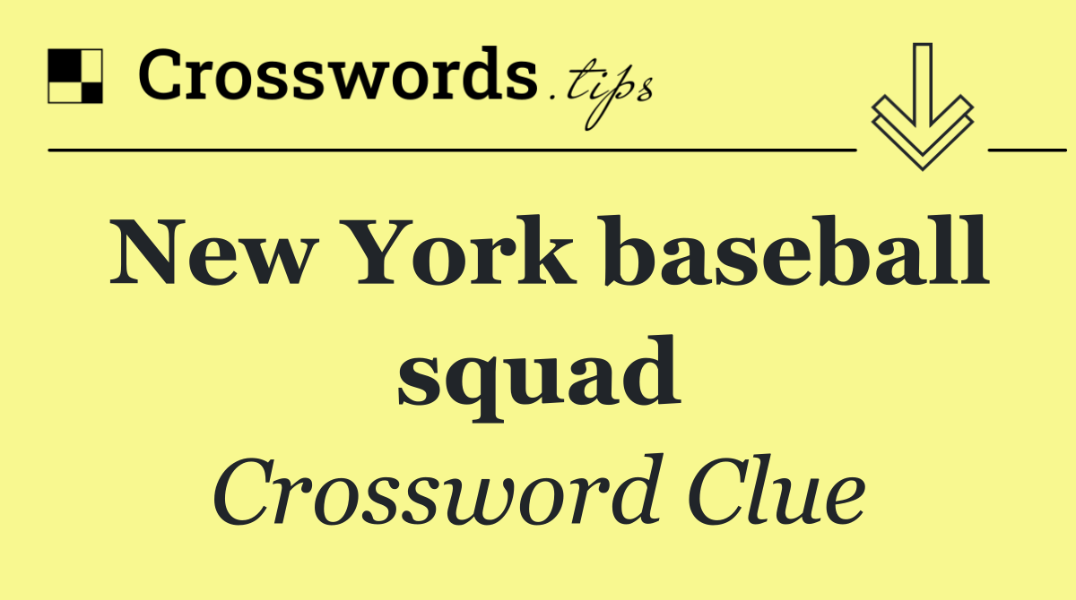 New York baseball squad