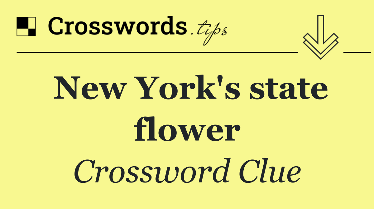 New York's state flower