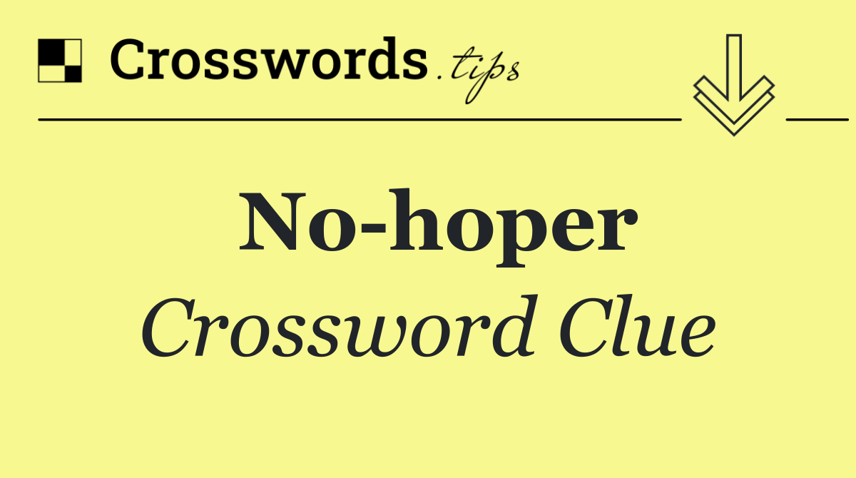 No hoper