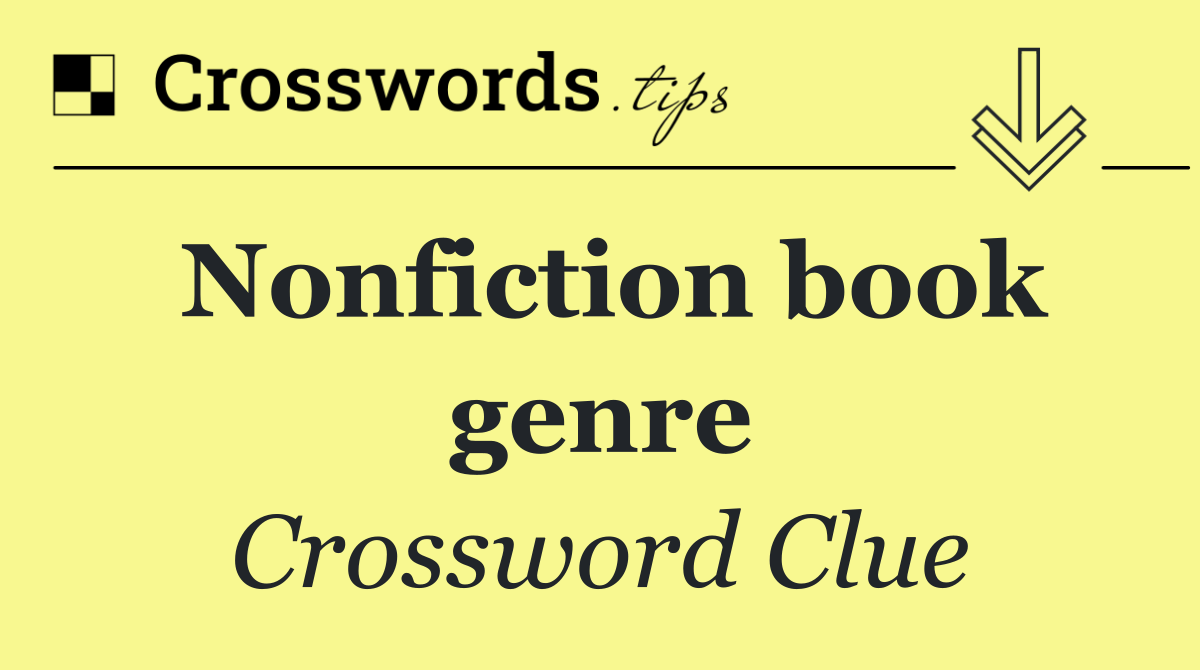 Nonfiction book genre