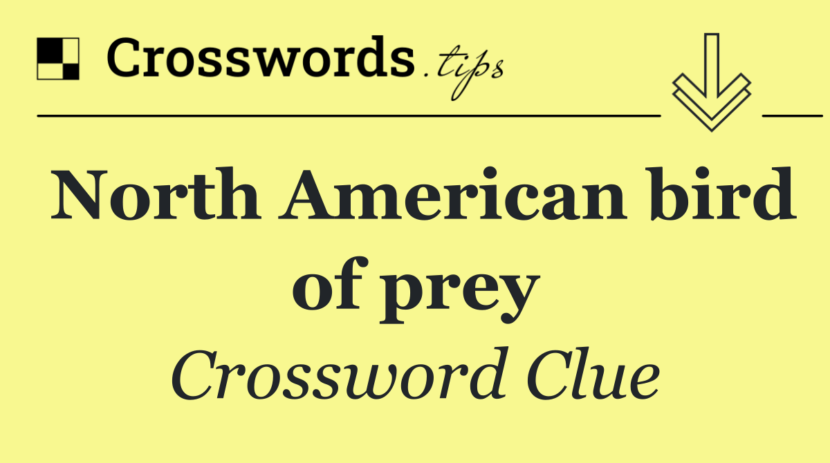 North American bird of prey