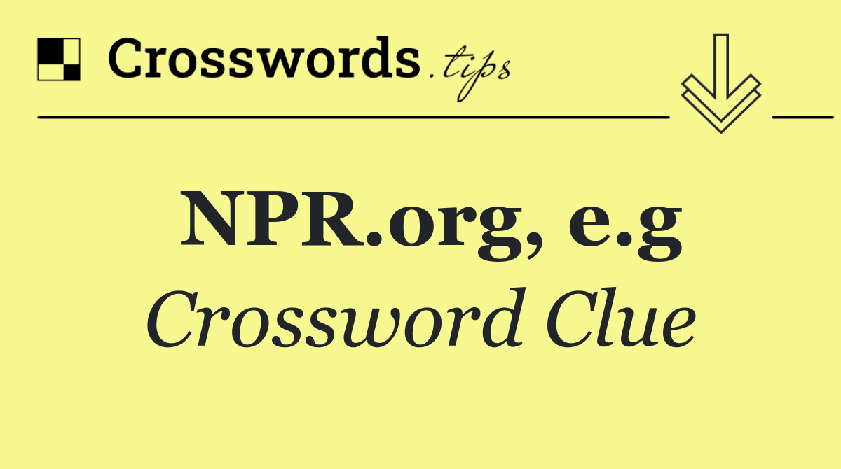 NPR.org, e.g