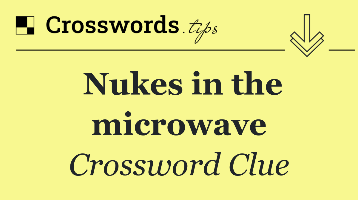 Nukes in the microwave