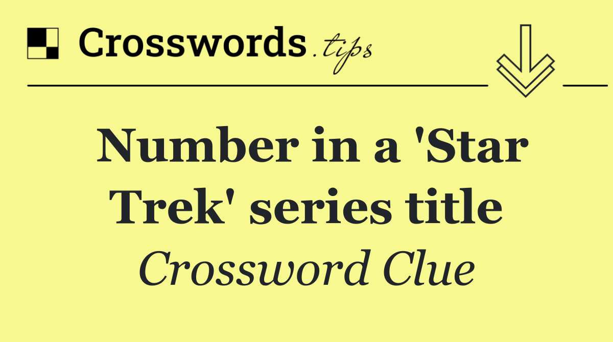Number in a 'Star Trek' series title