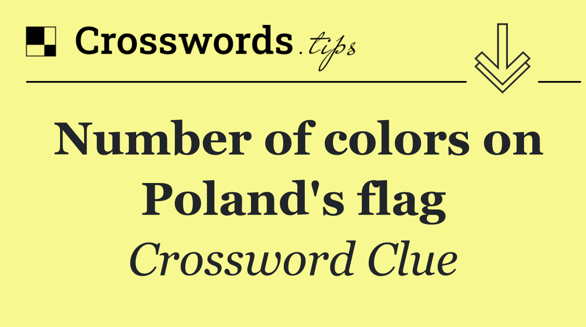 Number of colors on Poland's flag