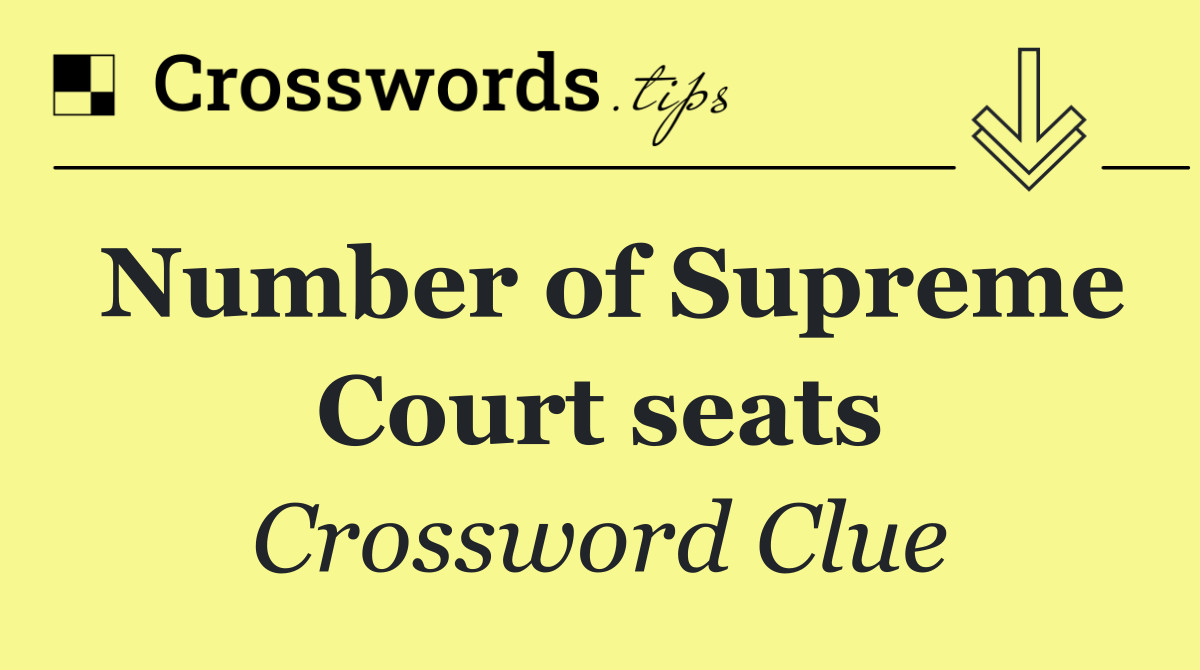 Number of Supreme Court seats