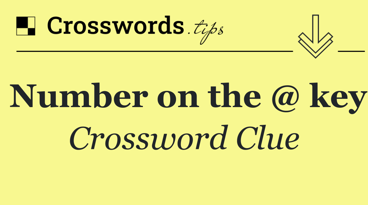 Number on the @ key