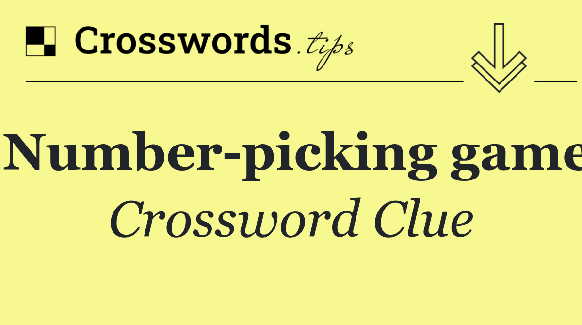 Number picking game