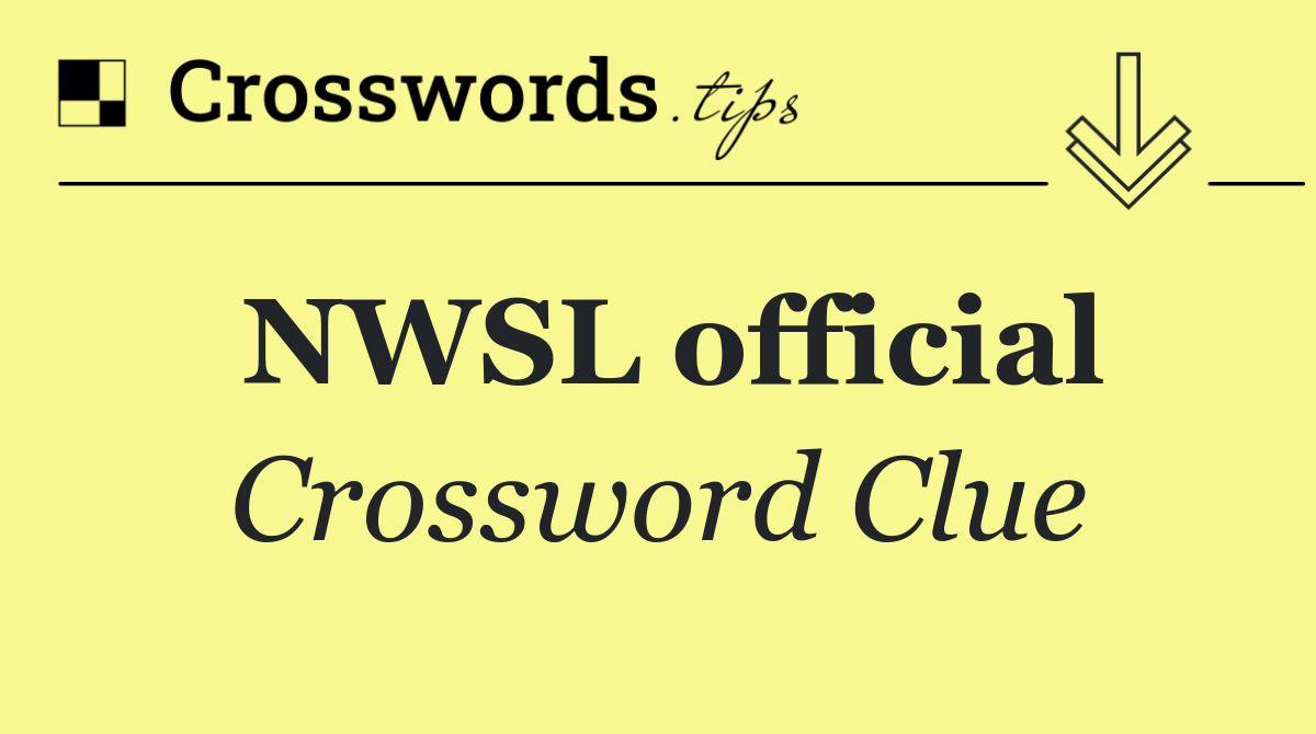 NWSL official