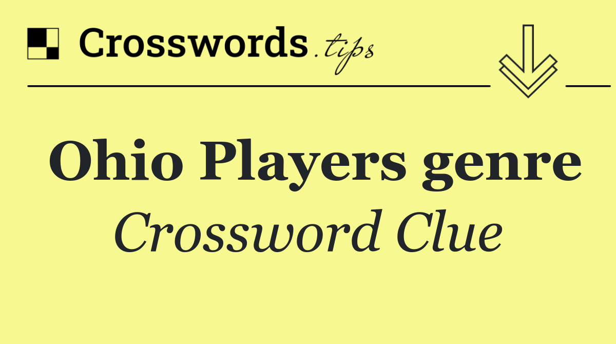 Ohio Players genre