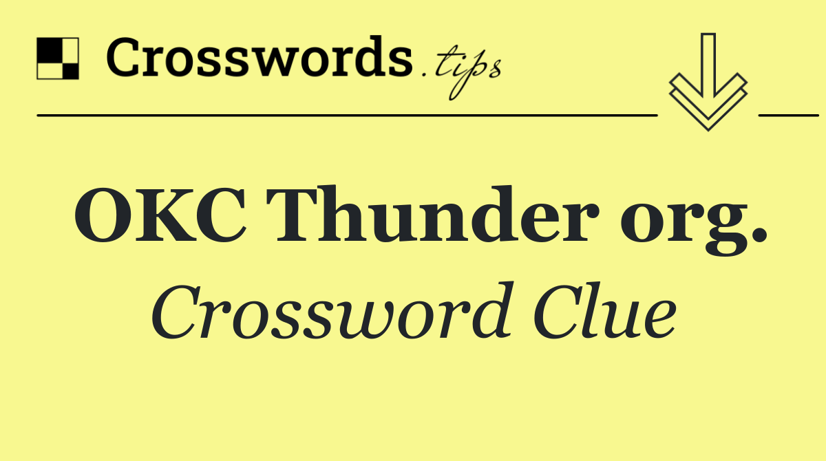 OKC Thunder org.