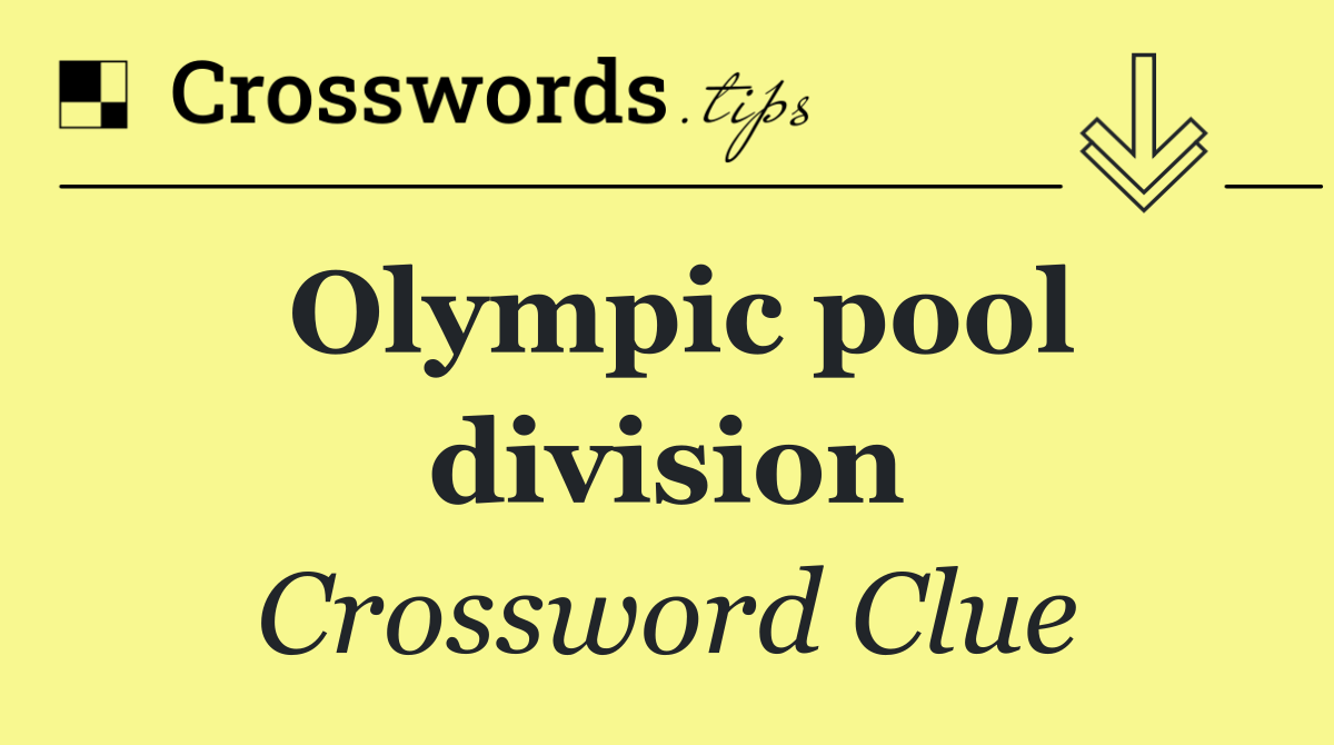 Olympic pool division