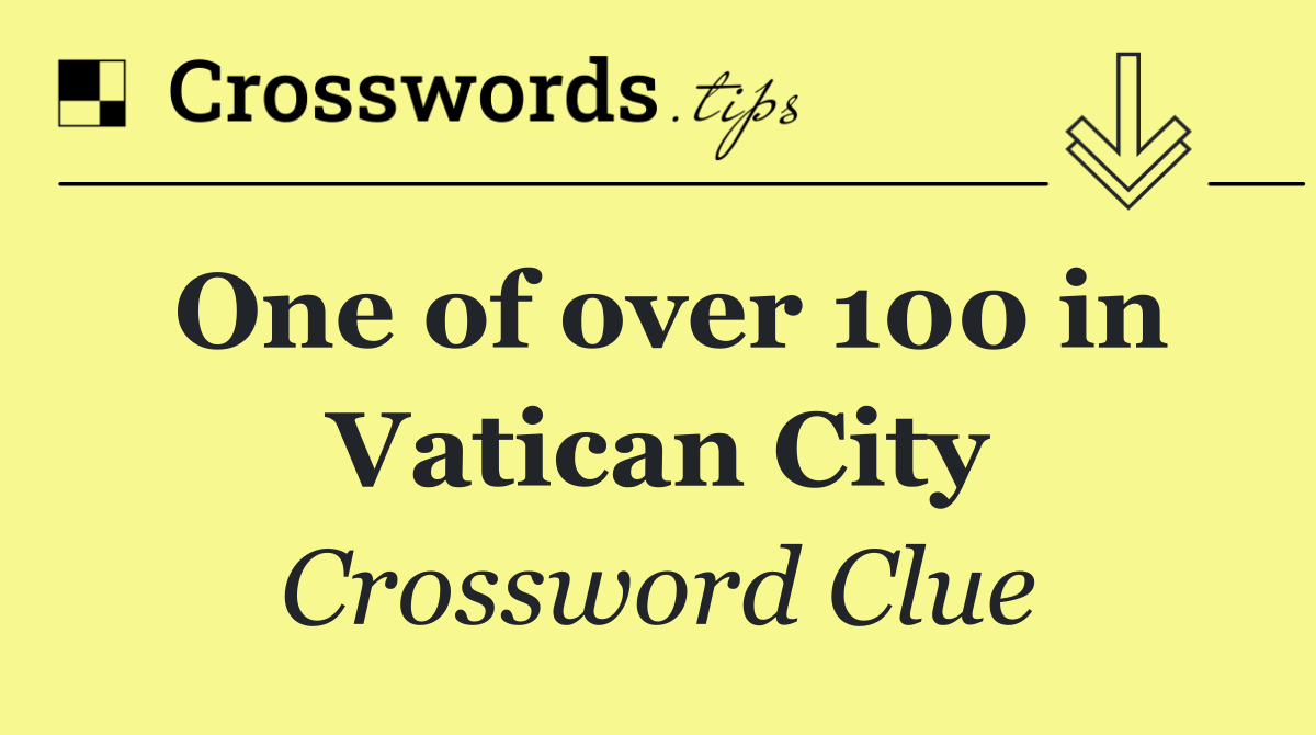One of over 100 in Vatican City