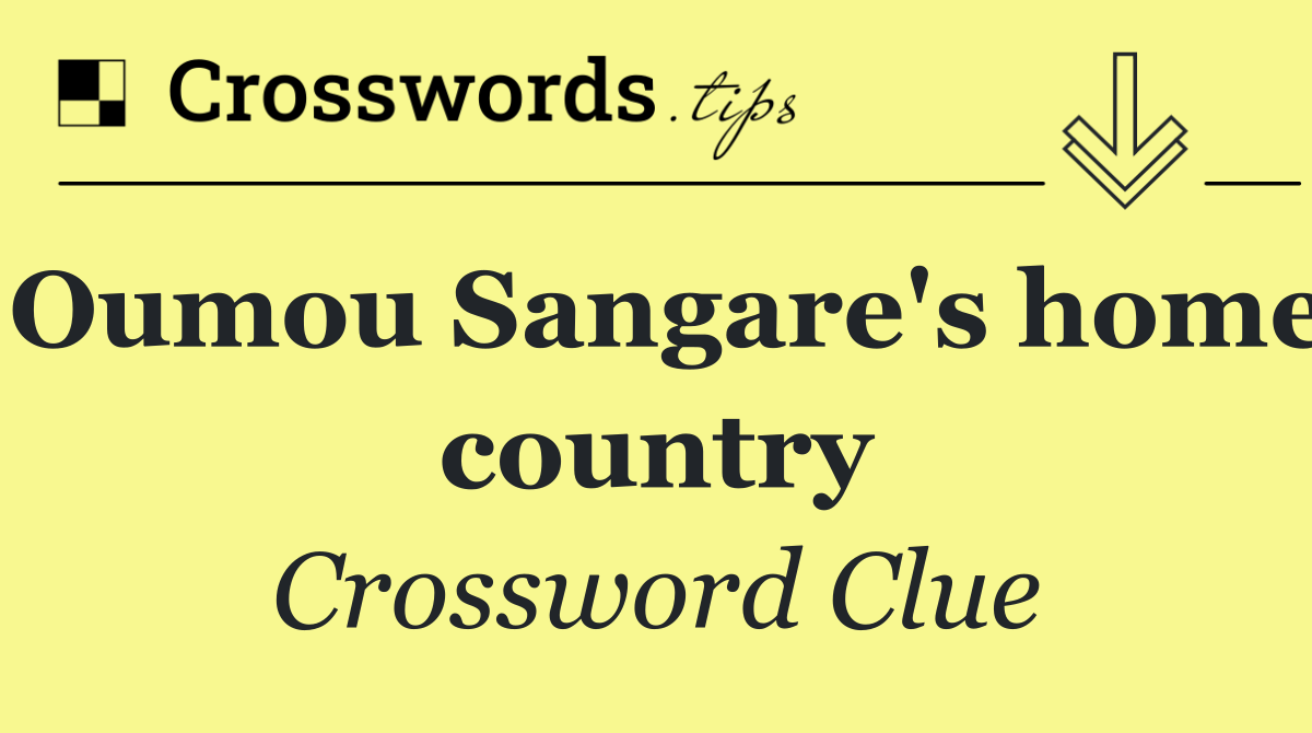 Oumou Sangare's home country