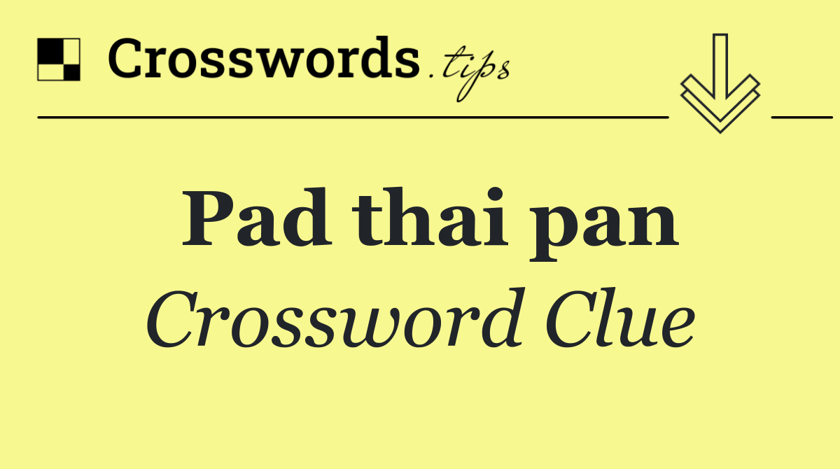 Pad thai pan
