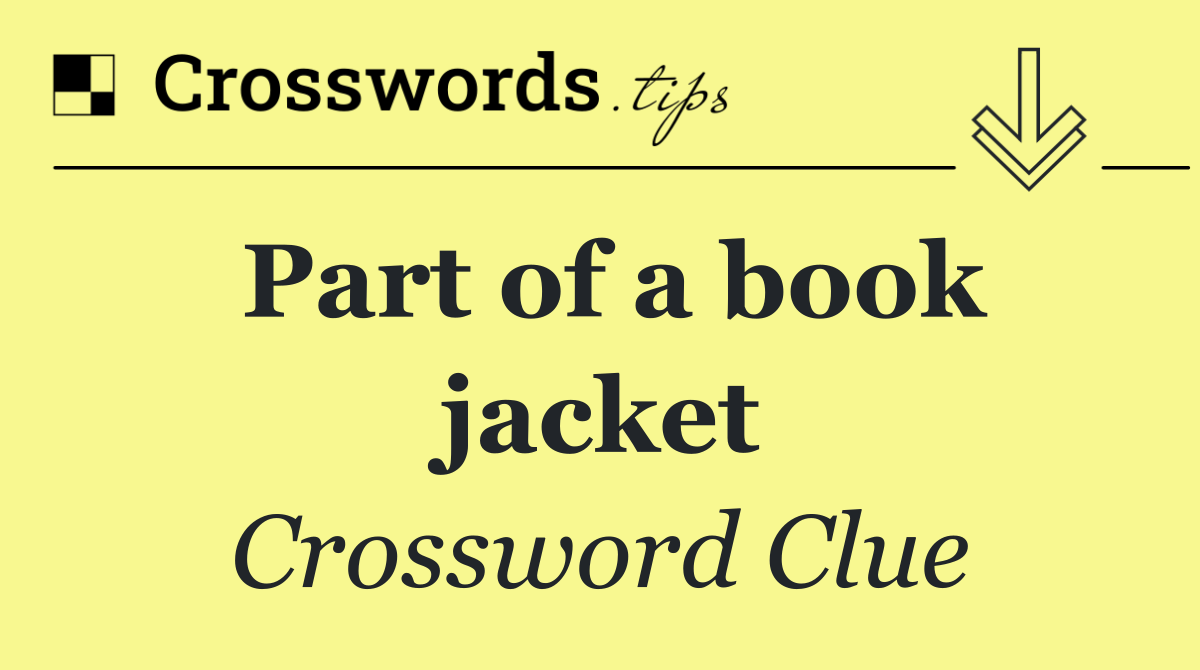 Part of a book jacket