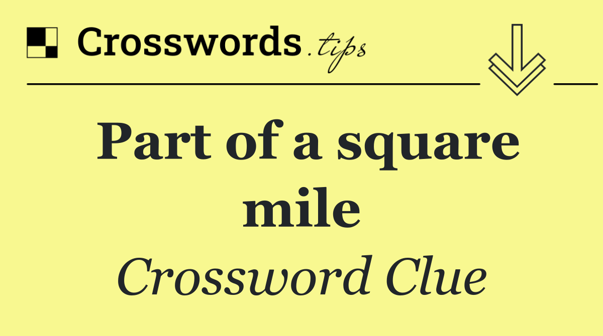 Part of a square mile