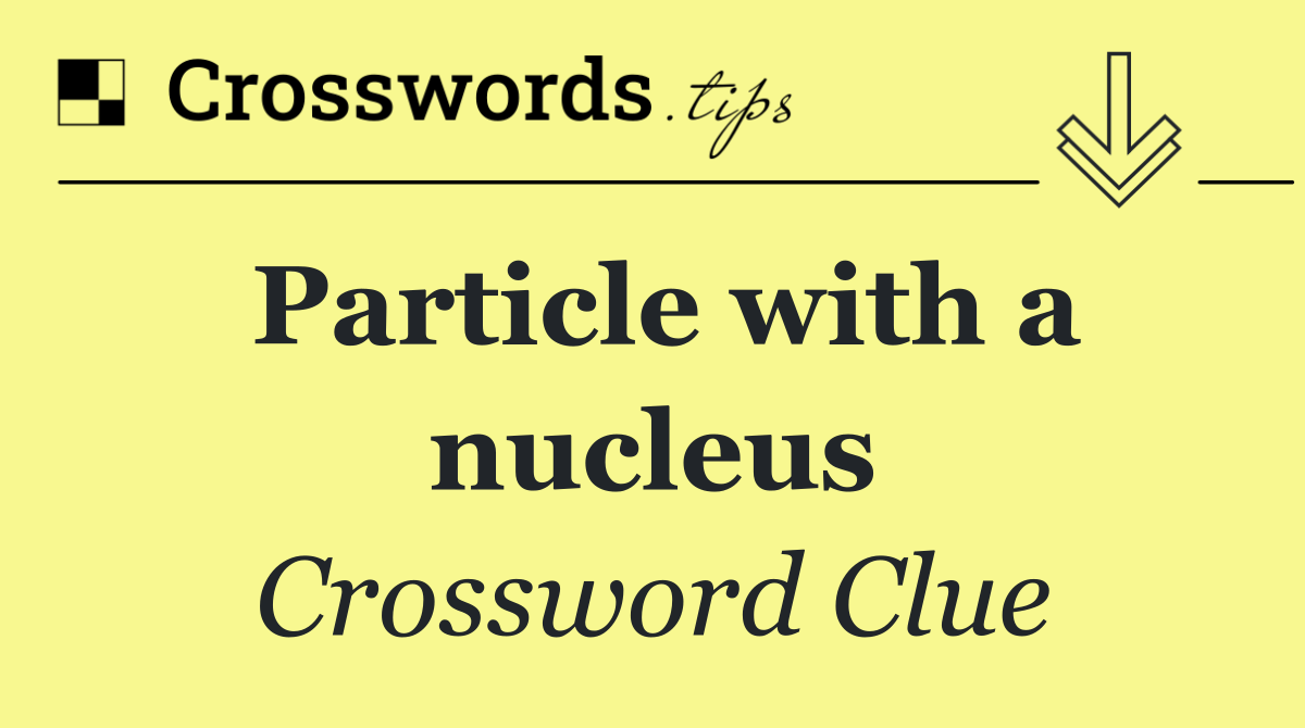 Particle with a nucleus