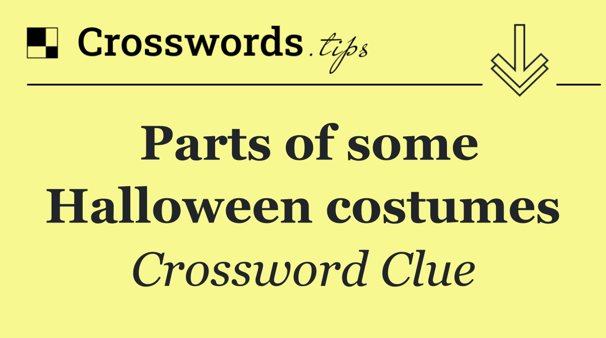 Parts of some Halloween costumes