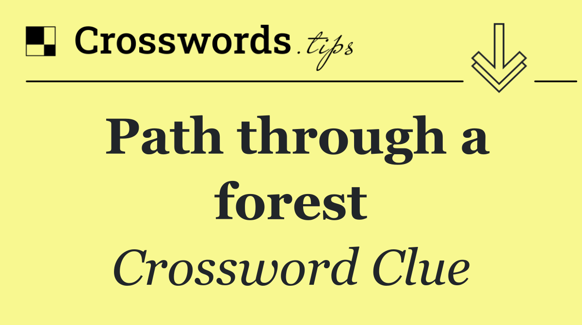 Path through a forest