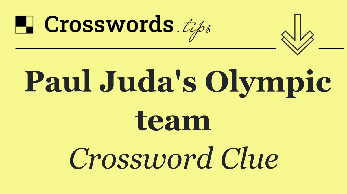 Paul Juda's Olympic team