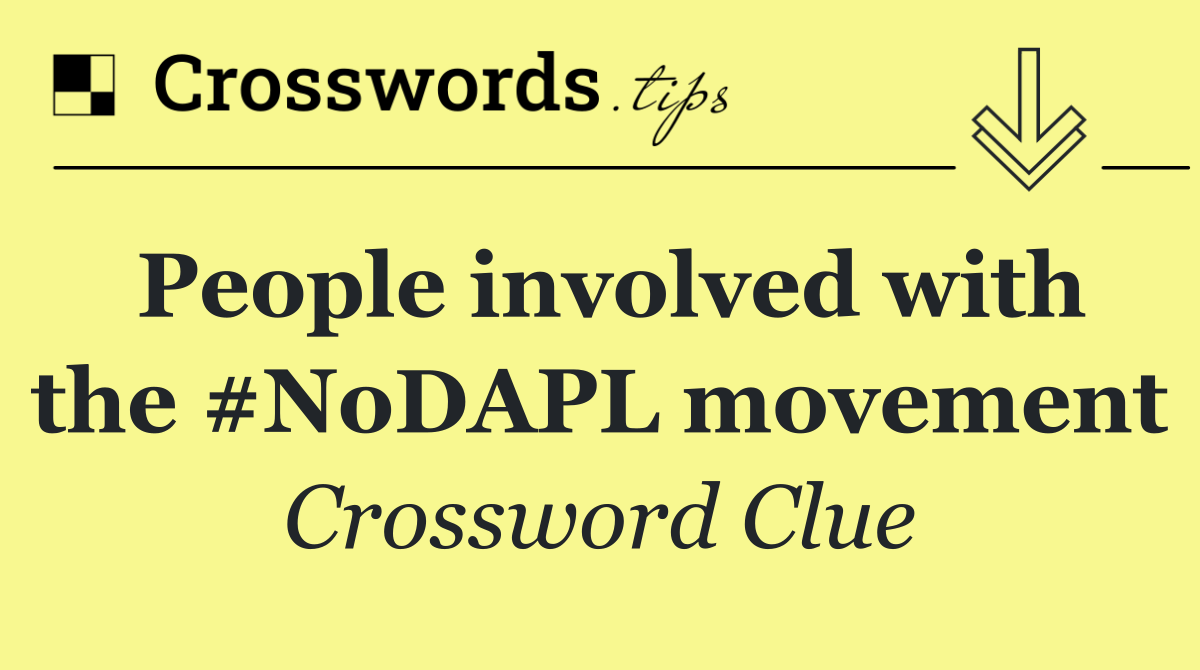 People involved with the #NoDAPL movement
