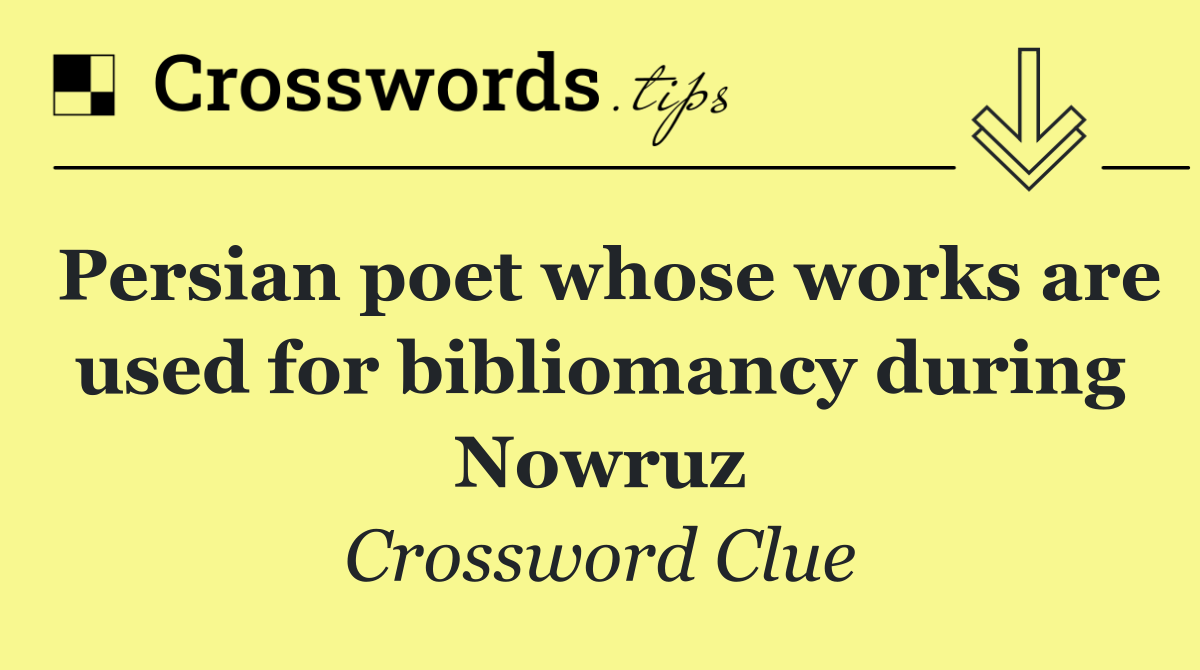 Persian poet whose works are used for bibliomancy during Nowruz