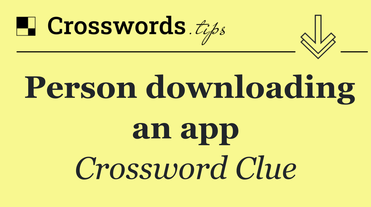 Person downloading an app