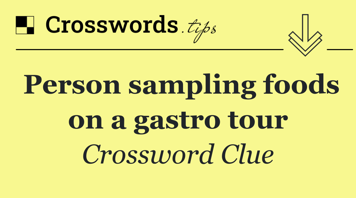 Person sampling foods on a gastro tour